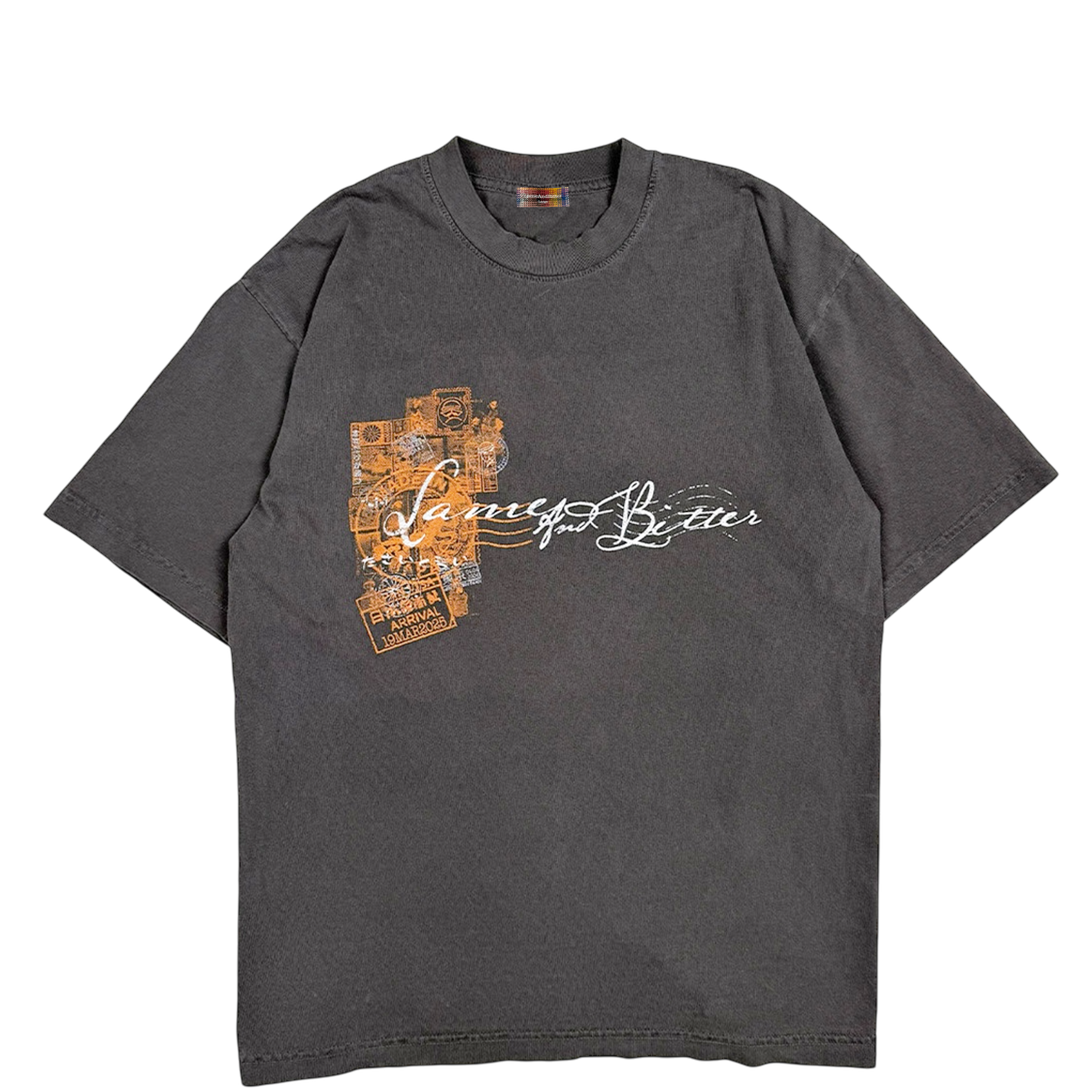 Grey Japan Postage Tee