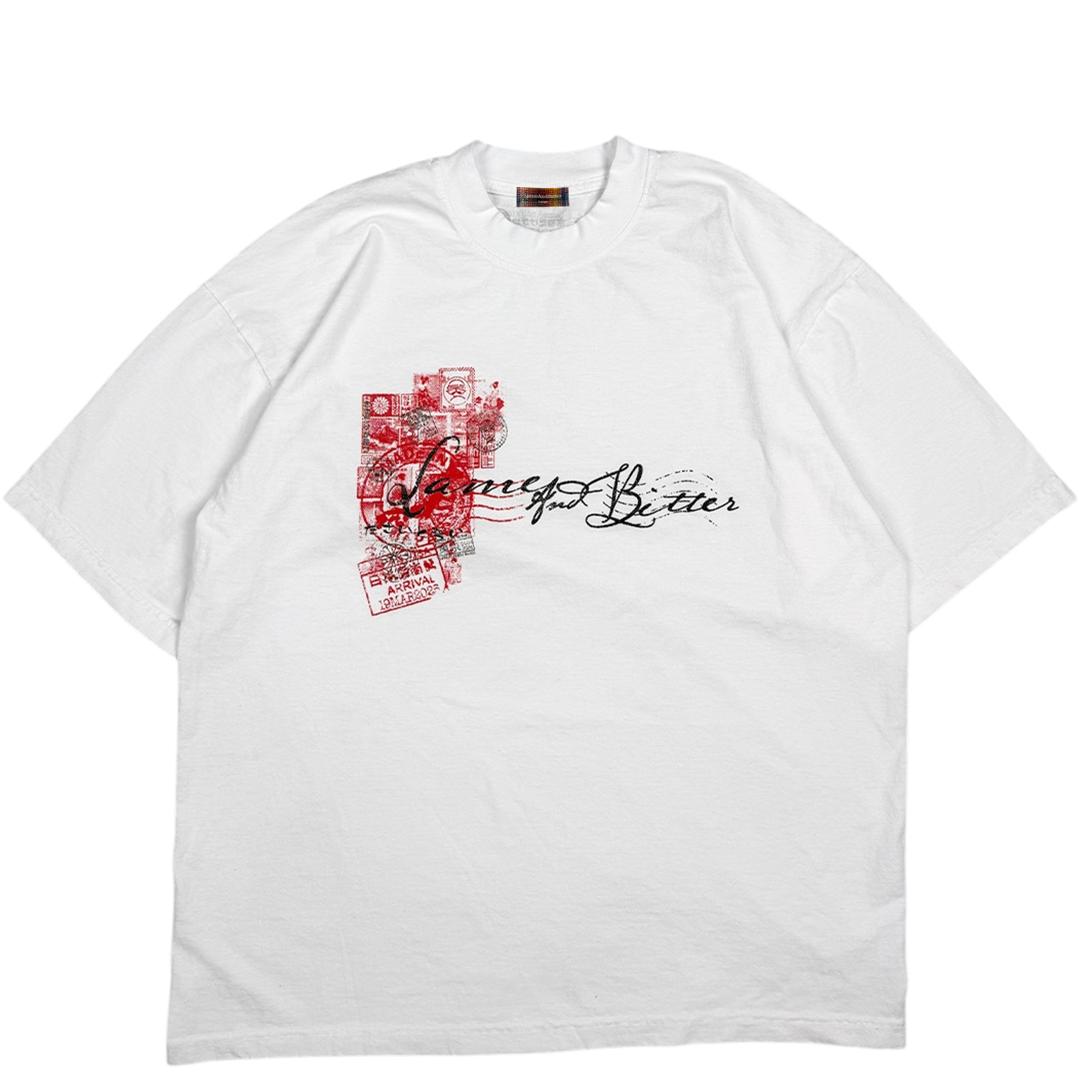 White Japan Postage Tee