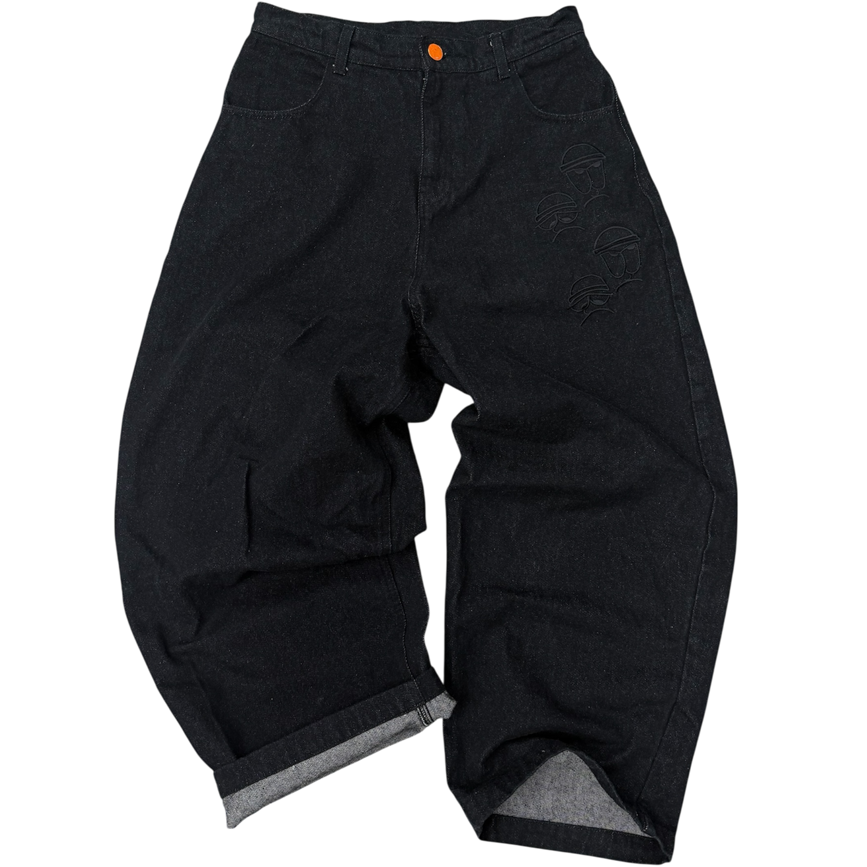 LAB BLACK BAGGY JEANS