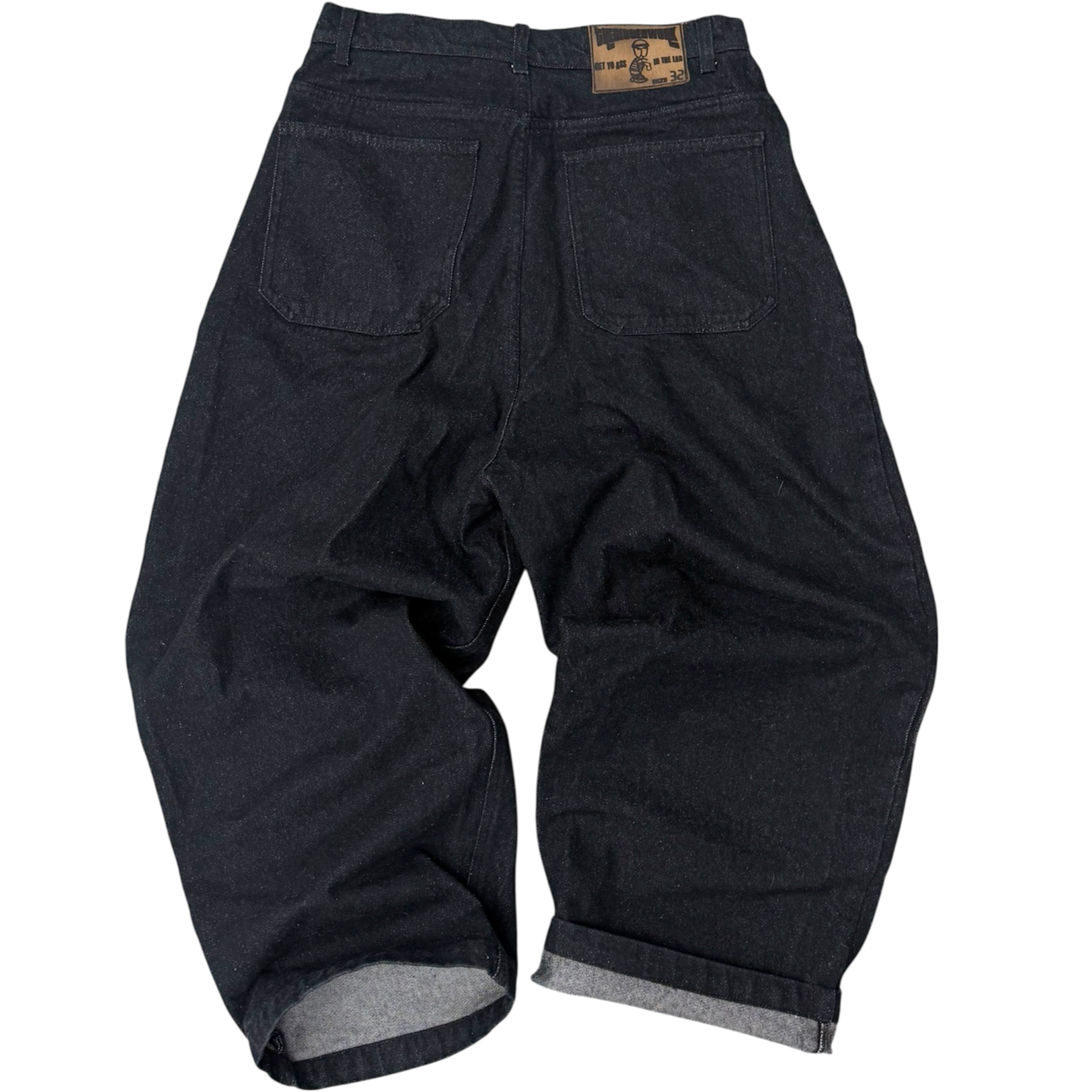 LAB BLACK BAGGY JEANS