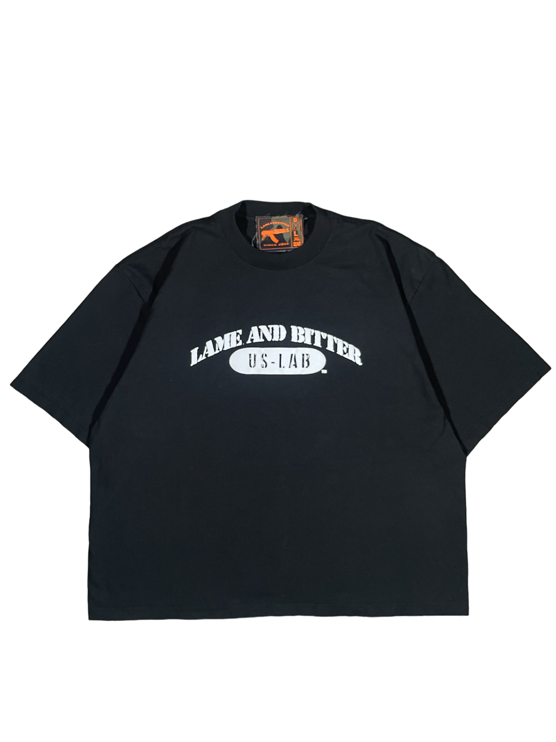 US-LAB OVER SIZED TEE (BLACK)