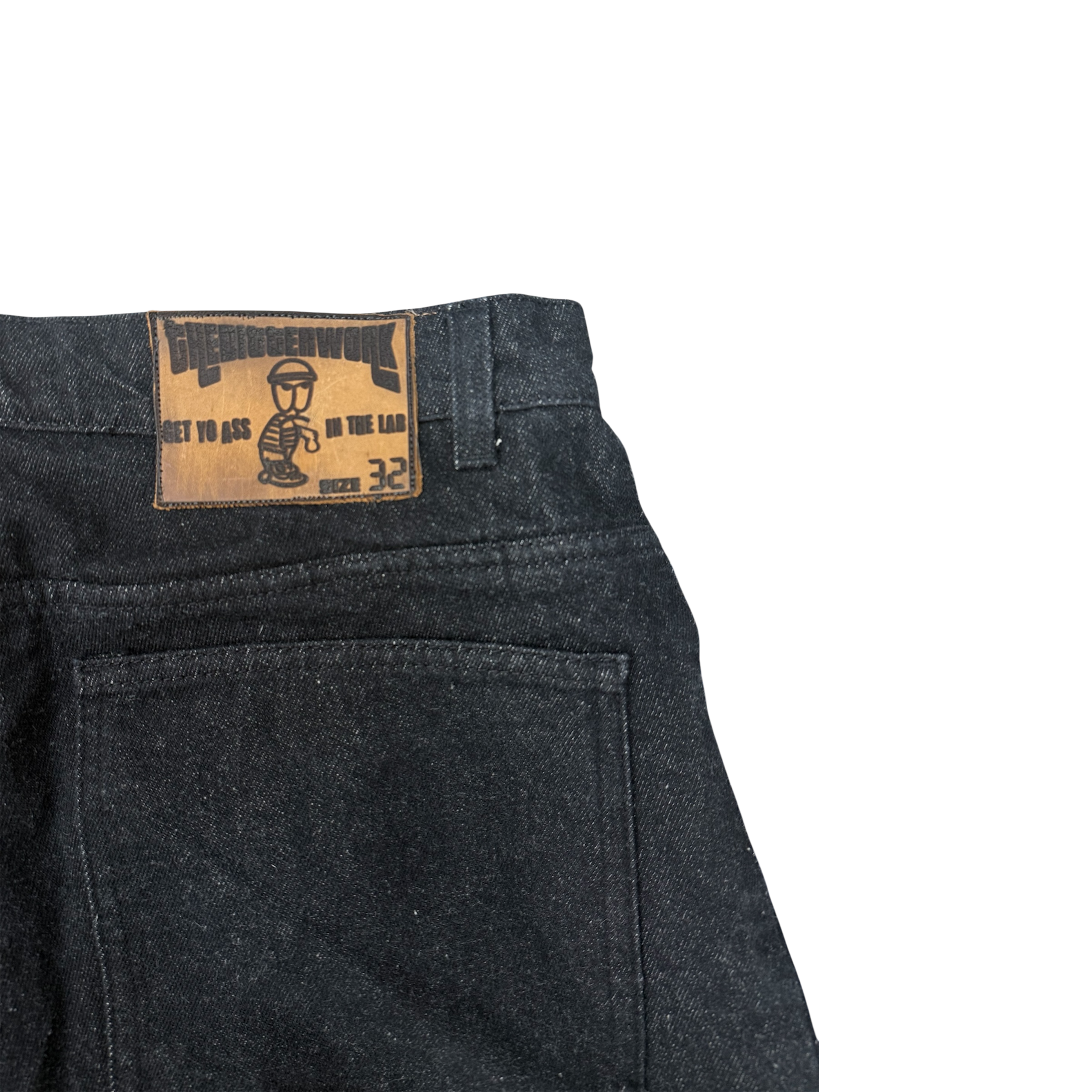 LAB BLACK BAGGY JEANS