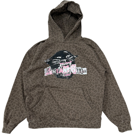 Brown Leopard Hoodie (Cherry Blossom)