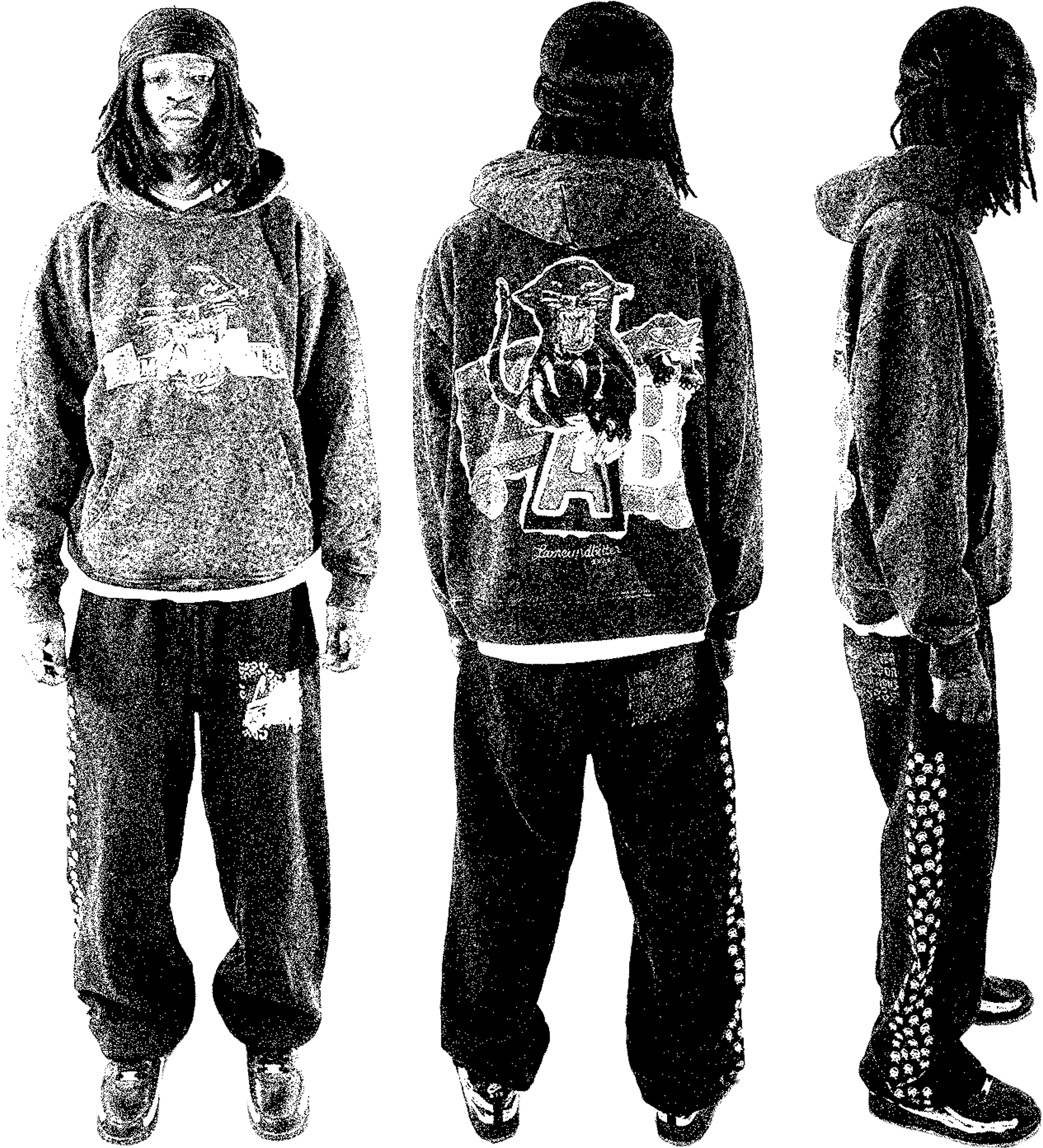 Brown Leopard Hoodie (Cherry Blossom)