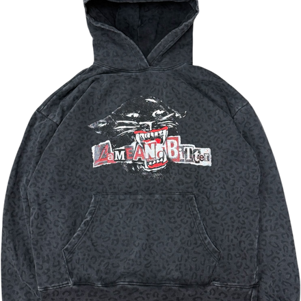 Black Leopard Hoodie